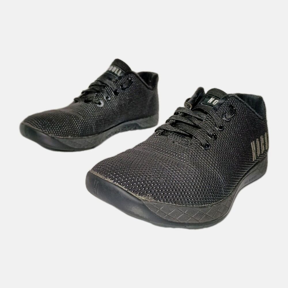 Nobull SuperFabric Men's Size 6.5 Women 8 Triple Black CrossFit Trainer Sneakers